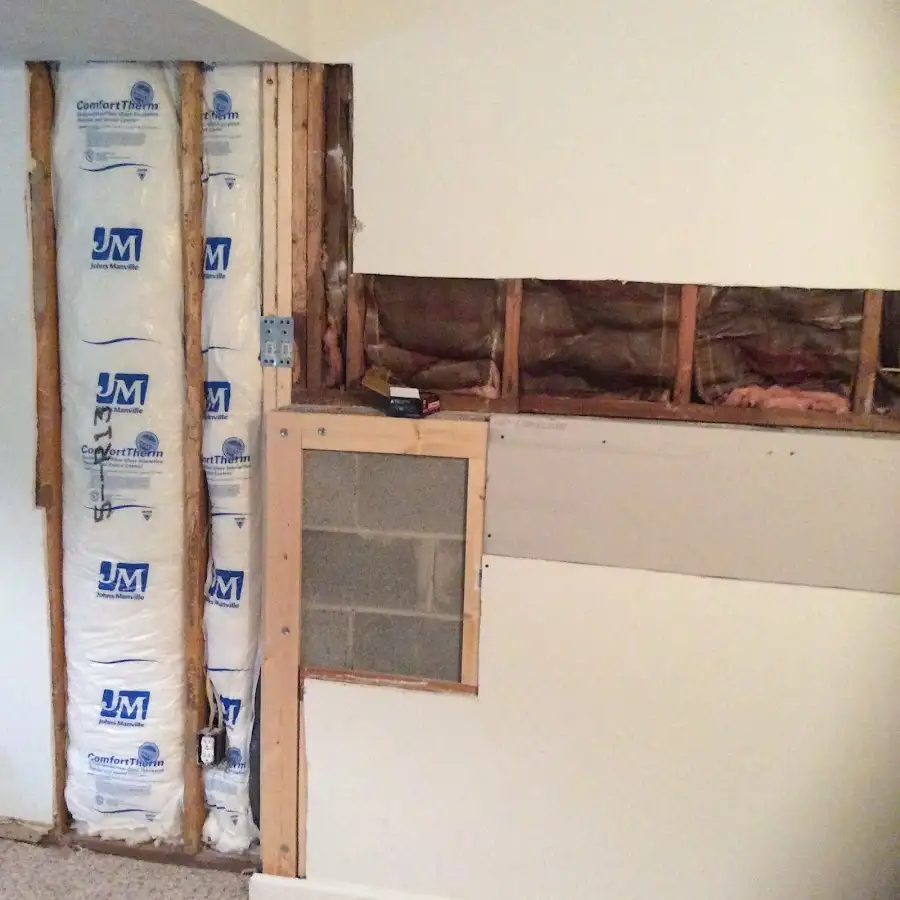 Wall insulation replacement during Odor Removal & Deodorization in Huron